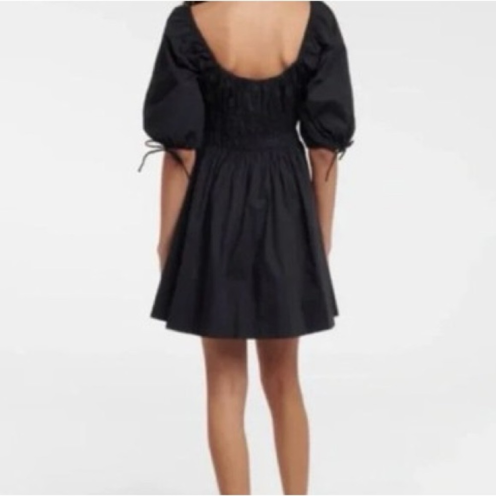 NWT House of Harlow Black Peasant Milkmaid Ruffle Dress Small - Picture 3 of 10